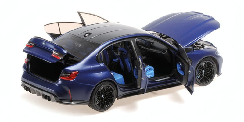 BMW M3 2024 Matt Blue Metallic 1:18 - 91494