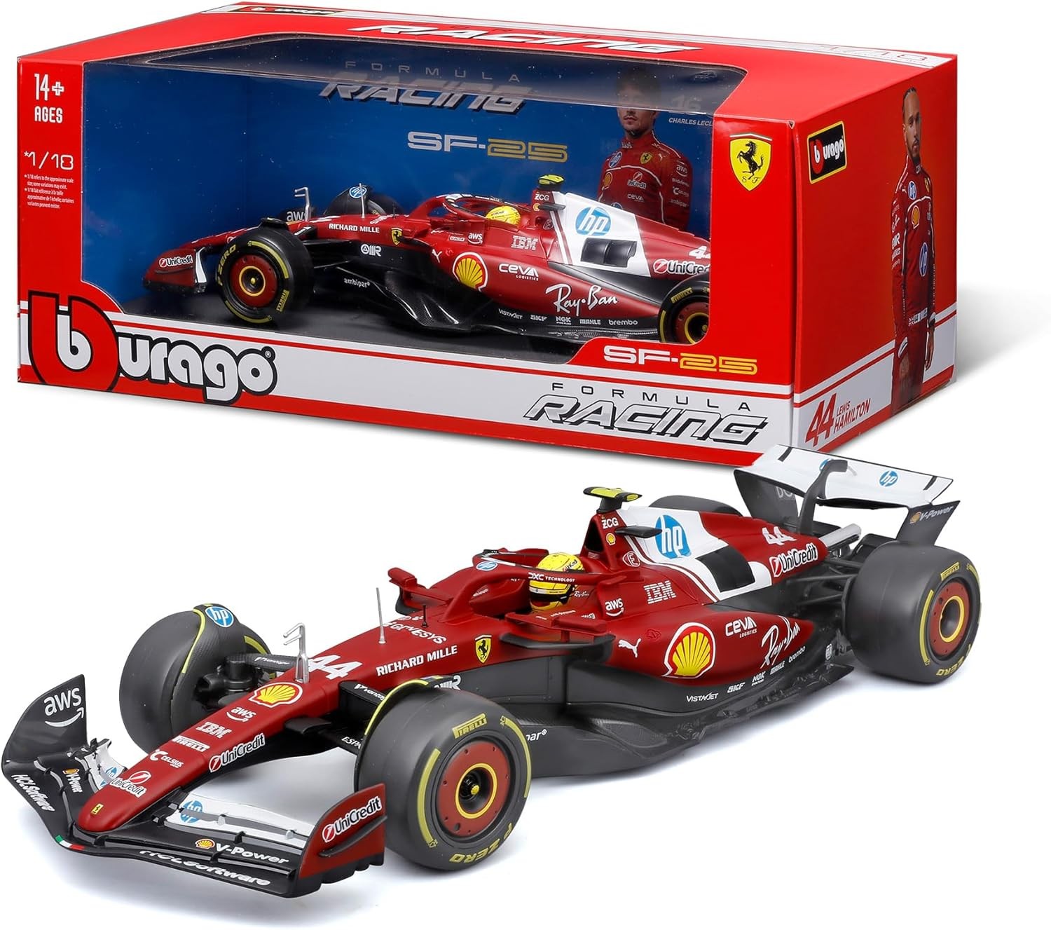 Ferrari SF-25 Scuderia Ferrari HP F1 2025 Lewis Hamilton 1:18 - 91556