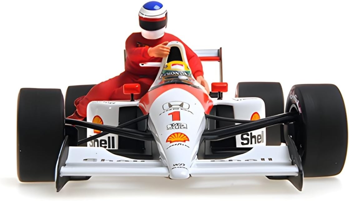 Mclaren Honda MP 4/6 F1 1991 Mexico GP Ayrton Senna with Jean Alesi Riding 1:18 - 91720