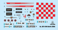 Fiat 500 Abarth 2008 White Kit 1:24 - 91902