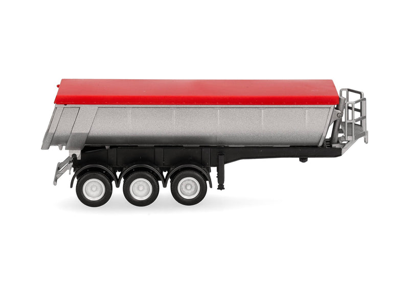 Semirimorchio 3 assi Thermal insulation semitrailer silver (tarpaulin red) 1:87 - 91954