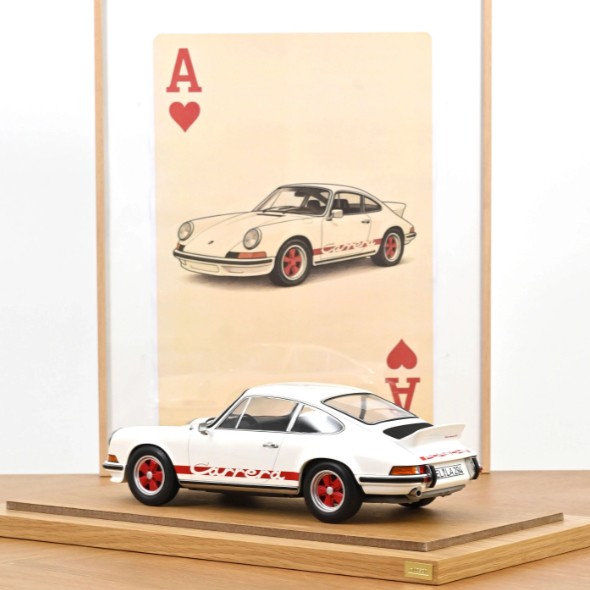 Porsche 911 Carrera RS 2.7 1973 Grand-Prix-White - Red 1:12 - 92187