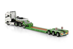 Vovo FH5 Globetrotter 6X4 Low Loader With Dolly 1 Axle Rachet 1:50 - 92224