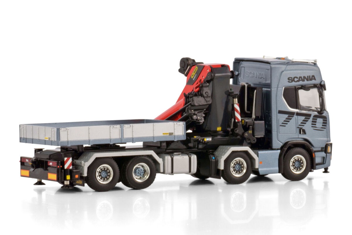Scania R Highline CR20H 8X2 + Palfinger PK1350TEC+JIB Demountable Body 1:50 - 92238