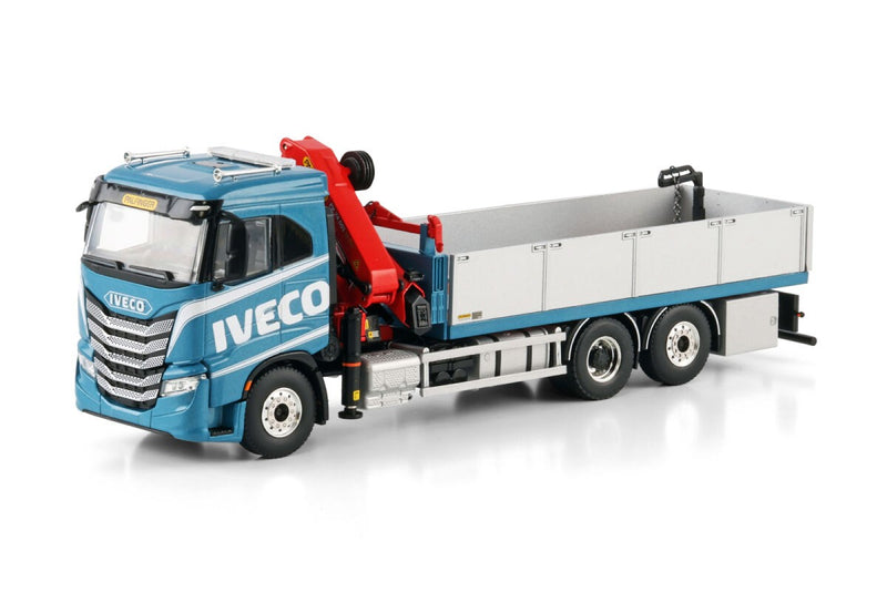 Iveco S-Way Low Riged Flatbed 6X2 With Palfinger PK 24.001 SLD 5 1:50 - 92241