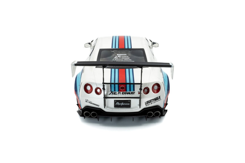 Nissan GT-R (R35) 2024 W/ Liberty Walk Body Kit 2.0 Martini Racing  1:18 - 92473