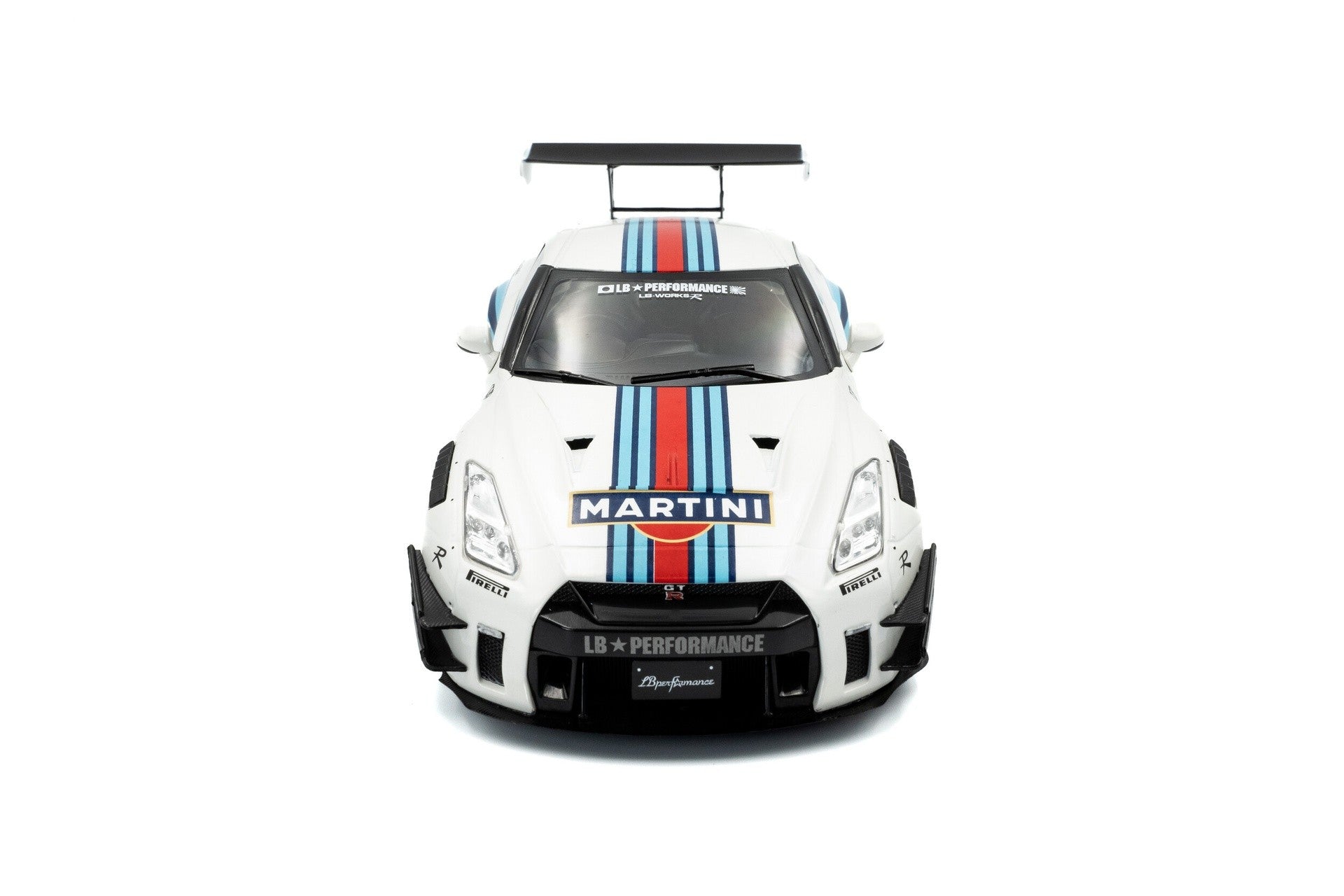 Nissan GT-R (R35) 2024 W/ Liberty Walk Body Kit 2.0 Martini Racing  1:18 - 92476