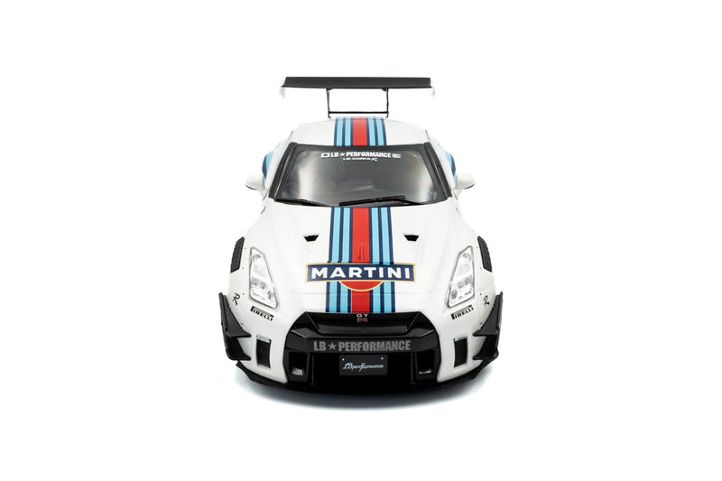 Nissan GT-R (R35) 2024 W/ Liberty Walk Body Kit 2.0 Martini Racing  1:18 - 92476