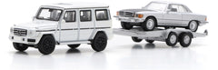 Mercedes Benz G-Class with Trailer + Mercedes Benz 450 SLC 1:87 - 92485
