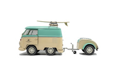 Volkswagen VW Cool Combi 2024 mint green - white 1:18 - 92510