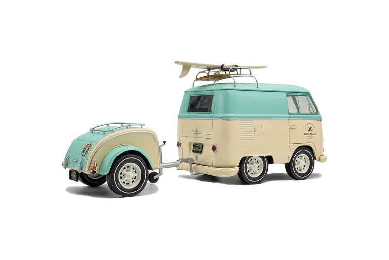 Volkswagen VW Cool Combi 2024 mint green - white 1:18 - 92512