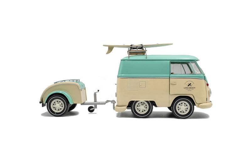 Volkswagen VW Cool Combi 2024 mint green - white 1:18 - 92513