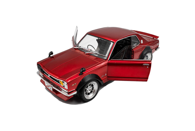 Nissan Skyline (C10) "Hakosuka" Solido Works Red Metallic 1:18 - 92539
