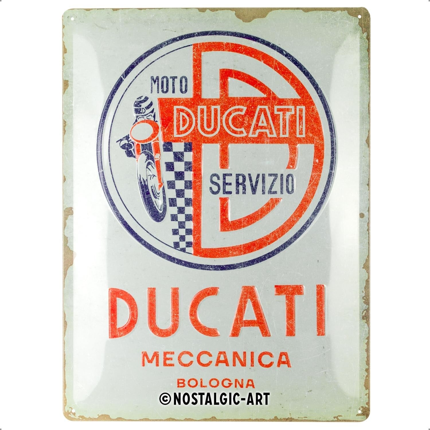 Metal Tac Signs 3D "Ducati Servizio Meccanica" 30*40cm - 92600