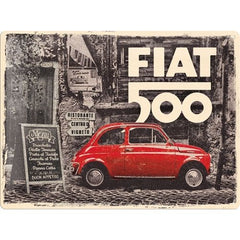 Metal Tac Signs 3D "Fiat Car Street" 30*40cm - 92602