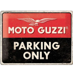 Metal Tac Signs 3D "Moto Guzzi Parking Only" 30*40cm - 92603