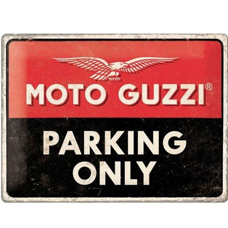 Metal Tac Signs 3D "Moto Guzzi Parking Only" 30*40cm - 92603