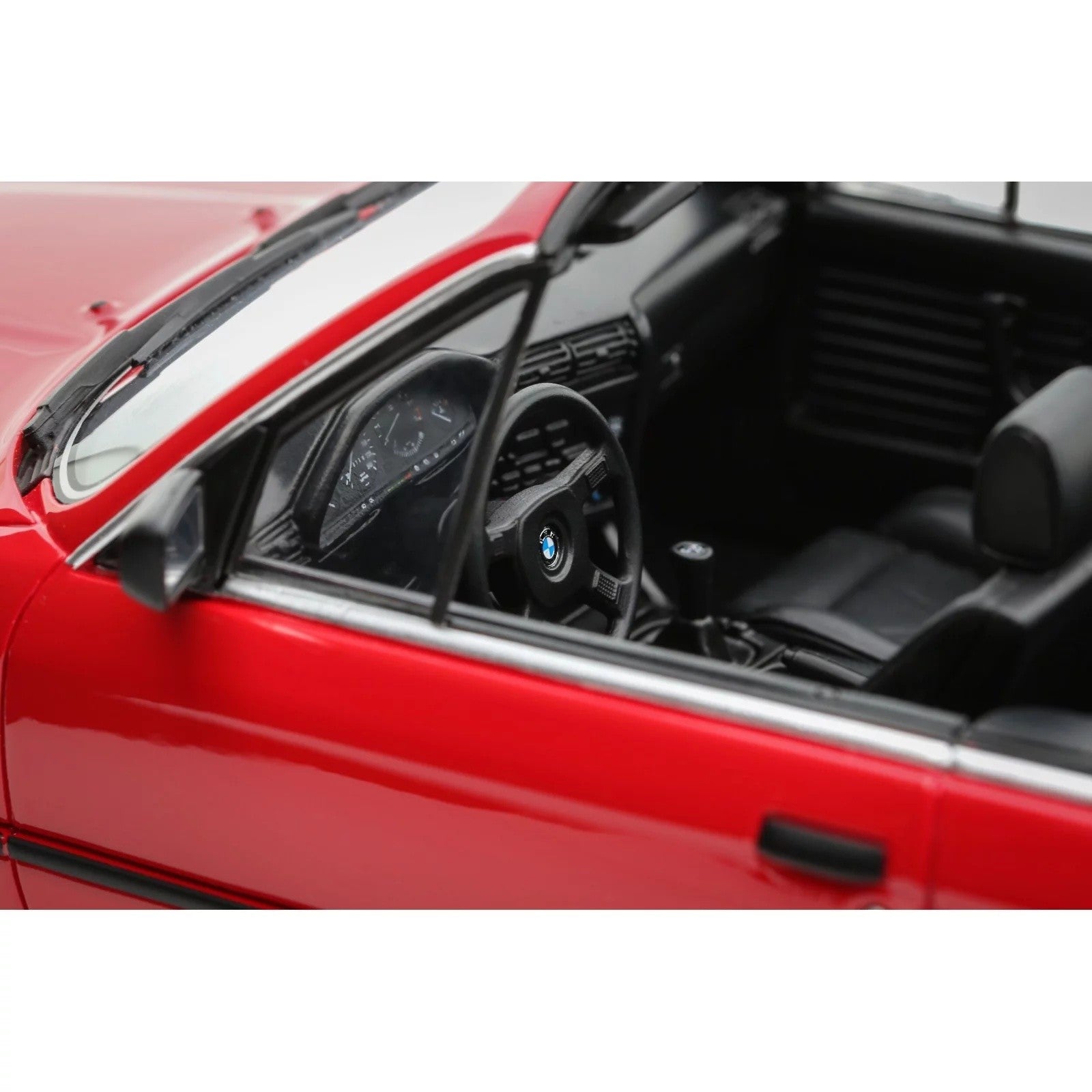 BMW 325i Convertible 1986 Bright Red 308 1:18 - 92653