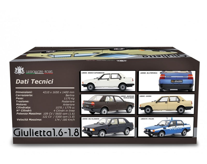 Alfa Romeo Giulietta 1.6 - 1.8 1980 Blu Pervinca 1:18 - 92744