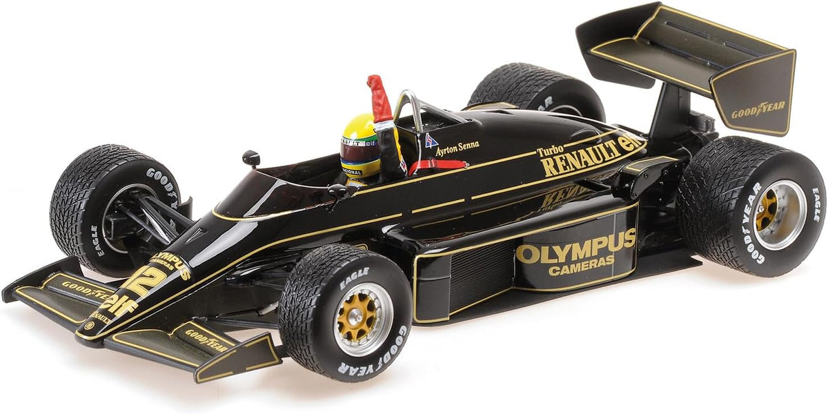 Lotus Renault 97T Winner Portugal Gp 1985 First Victory Ayrton Senna 1:18-1