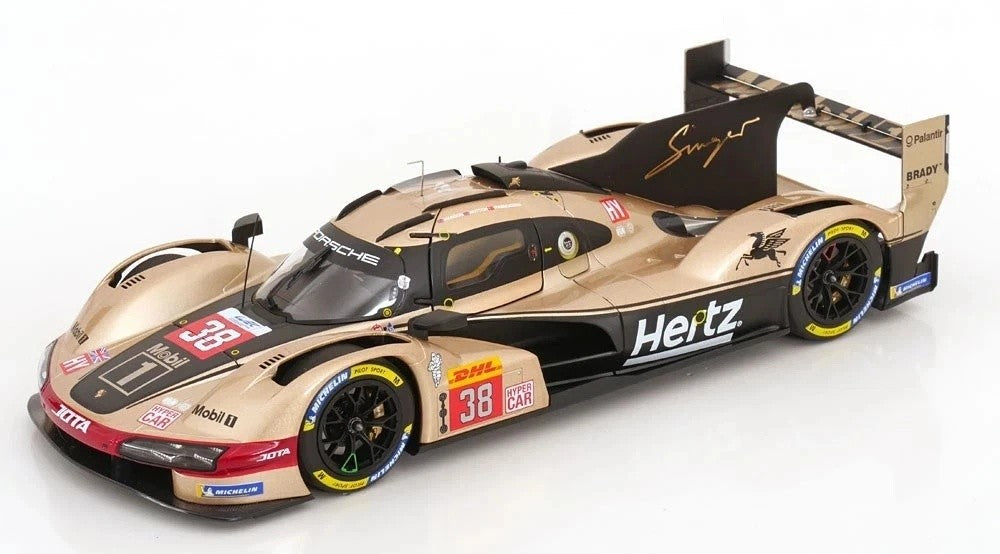 Porsche 963 Hertz Team Jota Lone Star 24h LeMans 2024 Oliver Rasmussen - Jenson Button - Phil Hanson 1:18 - 92935