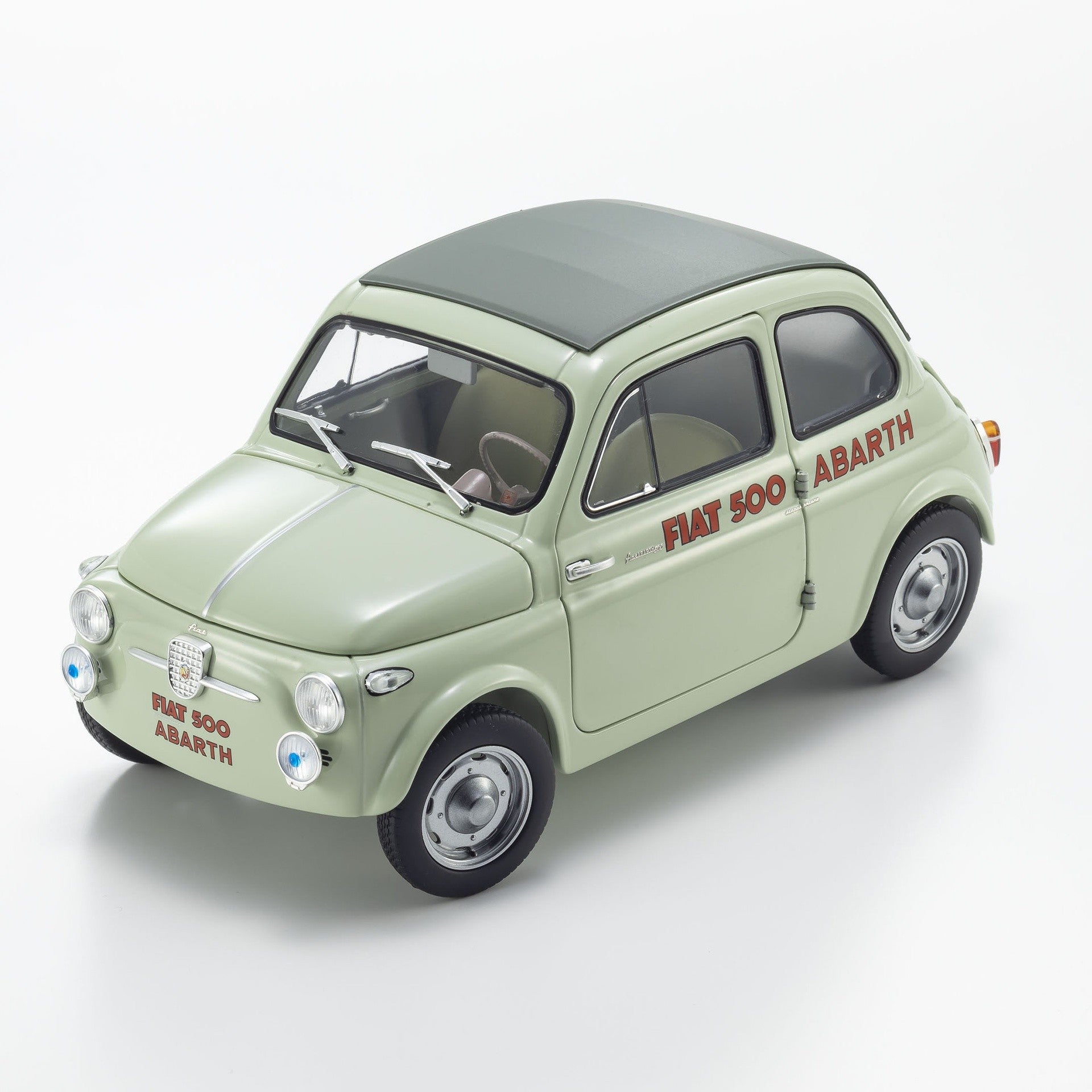 Fiat Nuova 500 Elaborazione Abarth Record Light Green 1:18 - 93151