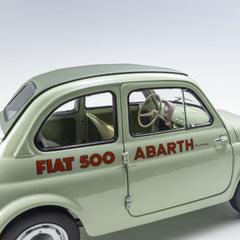 Fiat Nuova 500 Elaborazione Abarth Record Light Green 1:18 - 93159
