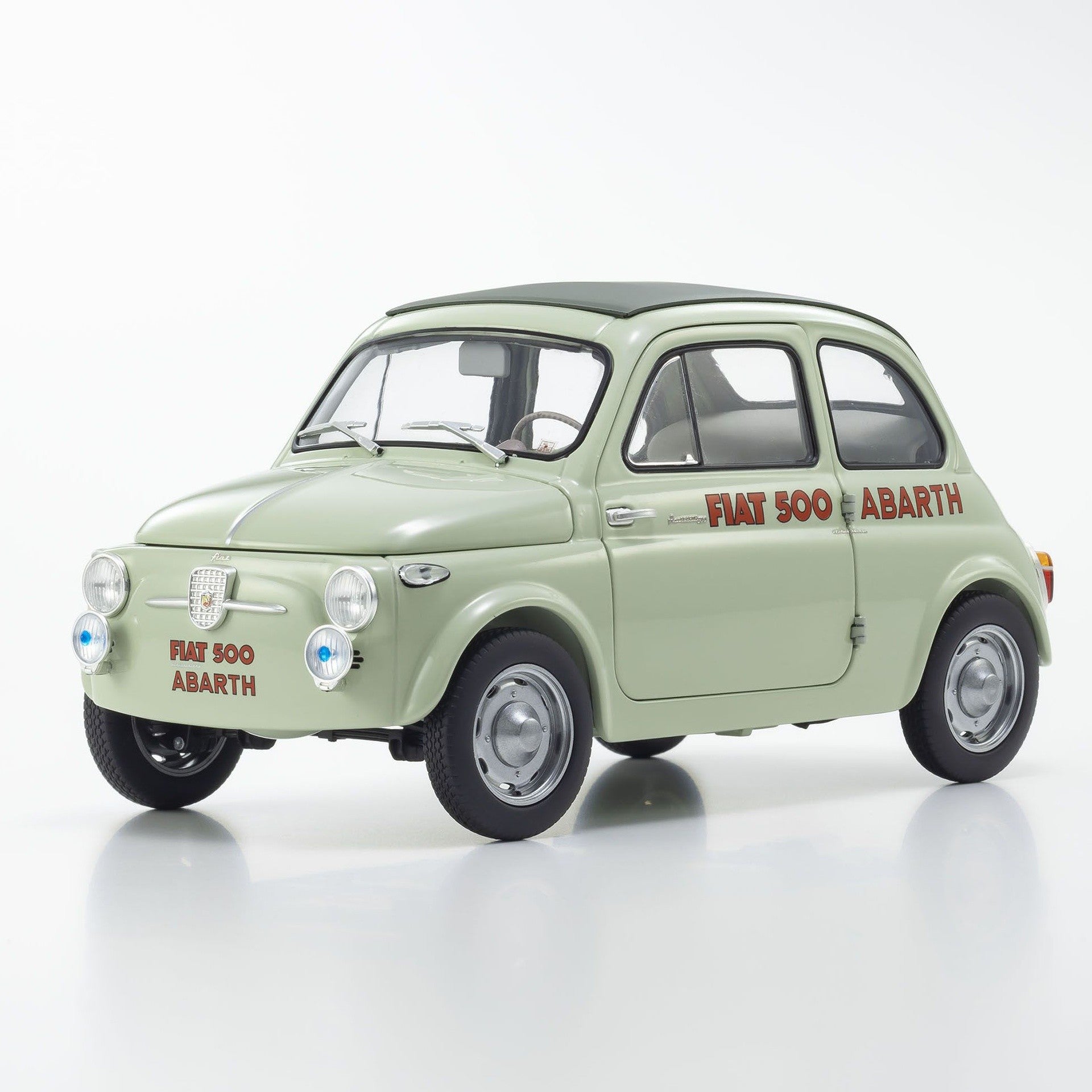 Fiat Nuova 500 Elaborazione Abarth Record Light Green 1:18 - 93160