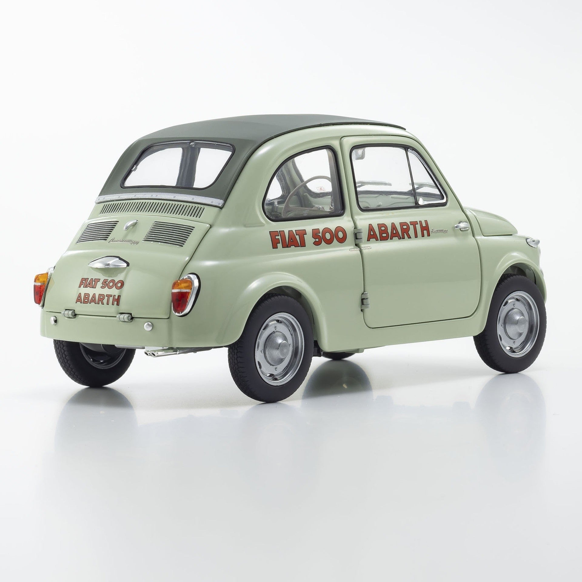 Fiat Nuova 500 Elaborazione Abarth Record Light Green 1:18 - 93161