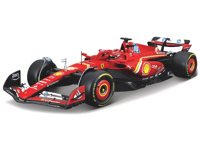 Ferrari SF-24 F1 2024 Charles Leclerc 1:24 Signature con Teca - 93210