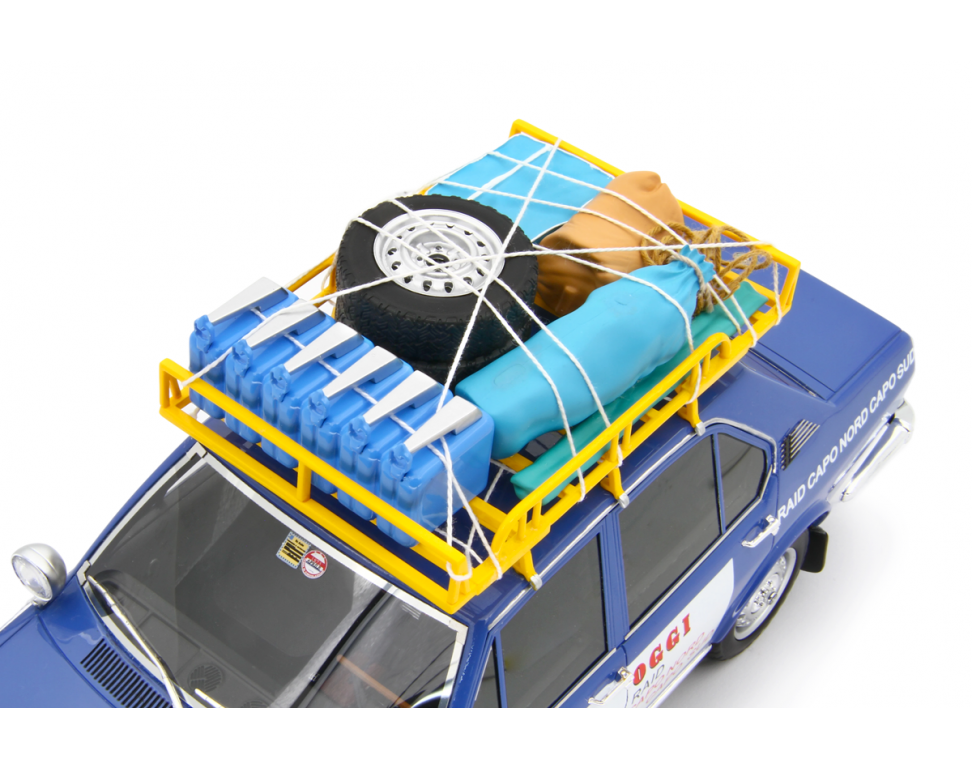 Alfa Romeo Alfetta 1.8 Raid Capo Nord Capo Sud 1973 Blu Le Mans 1:18 - 93268