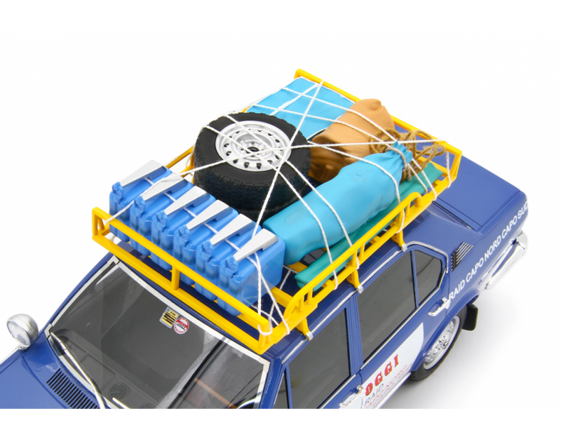 Alfa Romeo Alfetta 1.8 Raid Capo Nord Capo Sud 1973 Blu Le Mans 1:18 - 93268