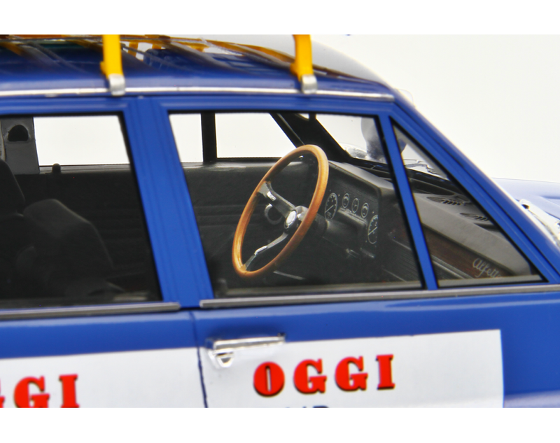 Alfa Romeo Alfetta 1.8 Raid Capo Nord Capo Sud 1973 Blu Le Mans 1:18 - 93272