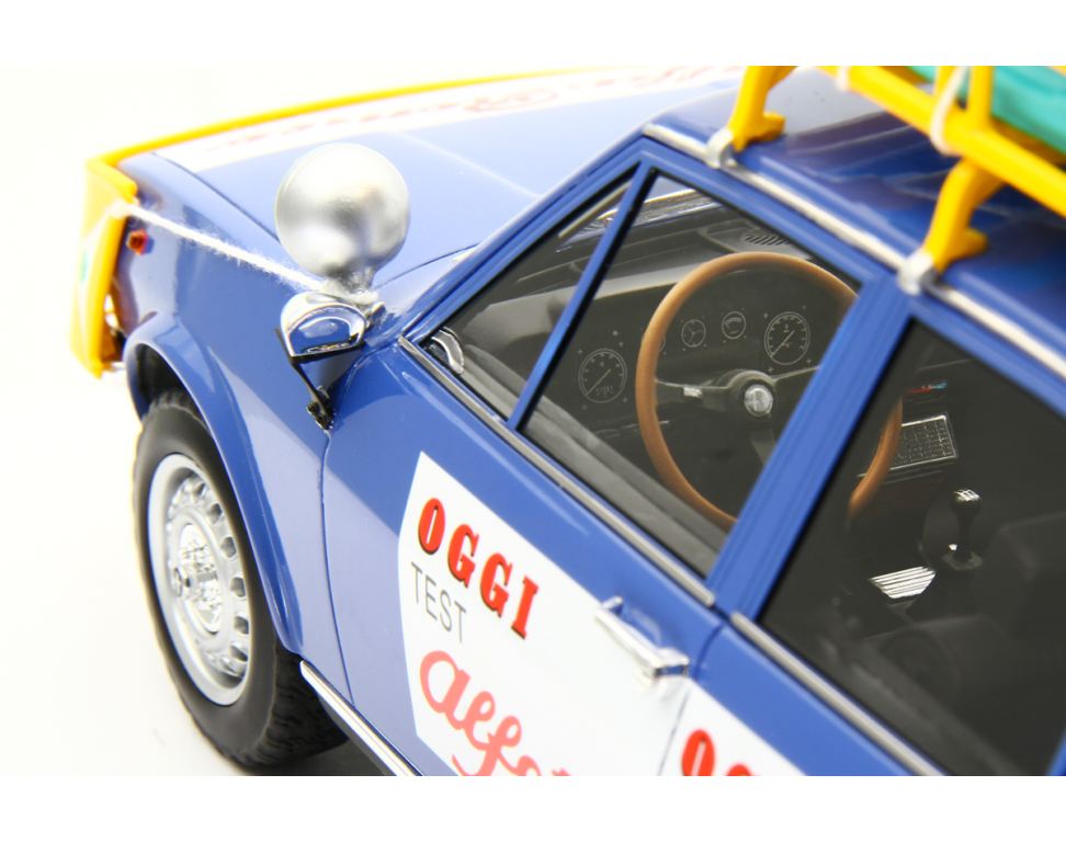 Alfa Romeo Alfetta 1.8 Raid Capo Nord Capo Sud 1973 Blu Le Mans 1:18 - 93274