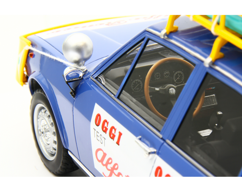 Alfa Romeo Alfetta 1.8 Raid Capo Nord Capo Sud 1973 Blu Le Mans 1:18 - 93274