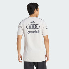 Audi Revolut F1 Team 2026 Polo Team Engineers - Marketing Adidas Chalk Pearl - Iron Metallic - 93440