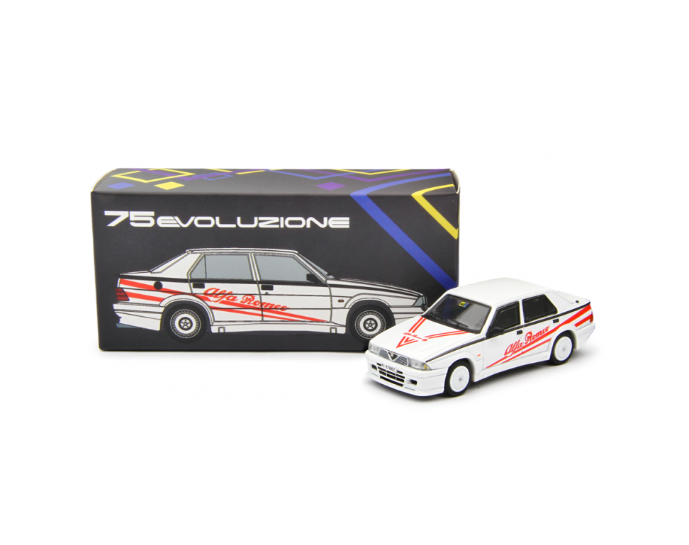 Alfa Romeo Alfa 75 1.8i Turbo Evoluzione 1987 Bianco 1:64 - 93566