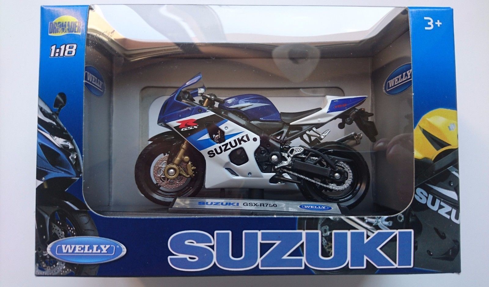 Suzuki GSX-R750 blue 1:18 - 93784
