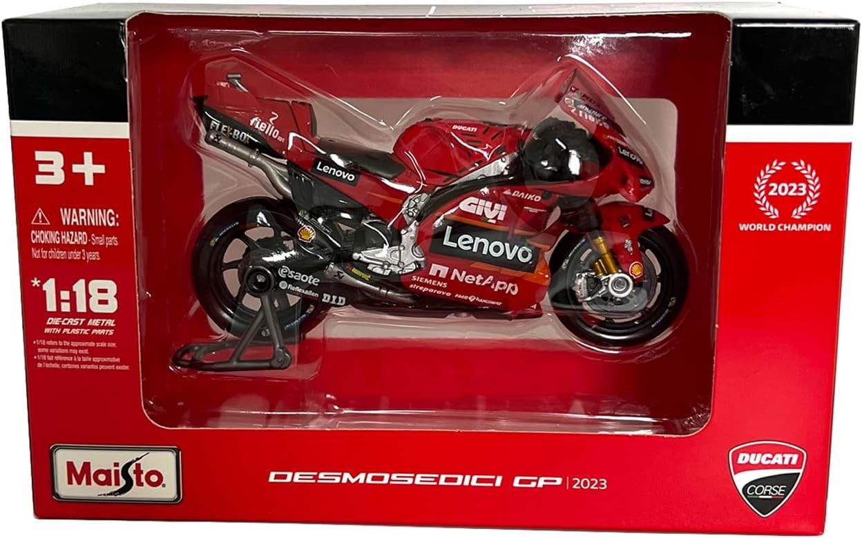 Lenovo Ducati Desmosedici Moto Gp 2023 Francesco Bagnaia 1:18 - 93798