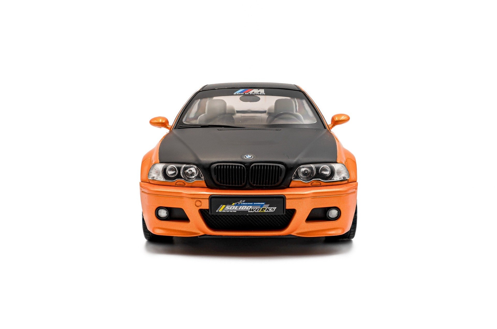 BMW M3 (E46) Coupé 2000 orange metallic - black 1:18 - 93855