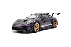 Porsche 911 (992) GT3 RS mit Weissach-Paket 2024 viola metallic 1:18 - 93861