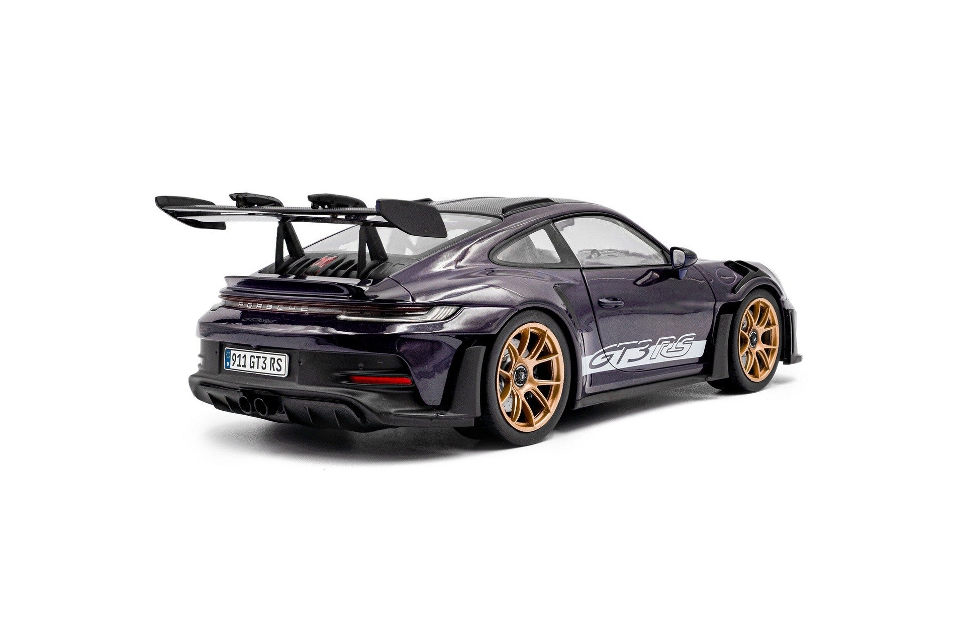 Porsche 911 (992) GT3 RS mit Weissach-Paket 2024 viola metallic 1:18 - 93864