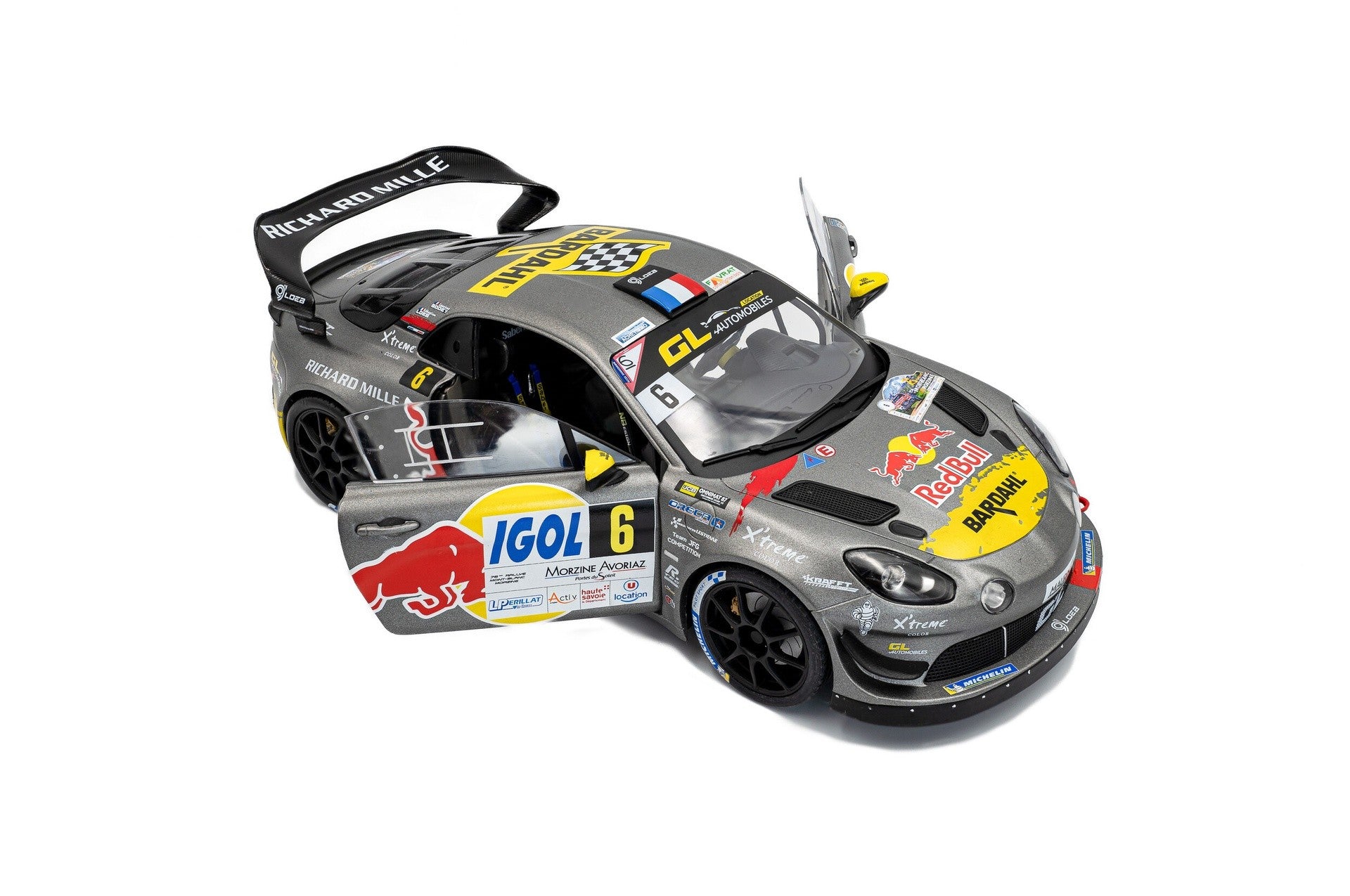 Alpine A110 Rallye GT+ Rallye Du Mont-Blanc Morzine 2024 S.Loeb - L.Godey 1:18 - 93889