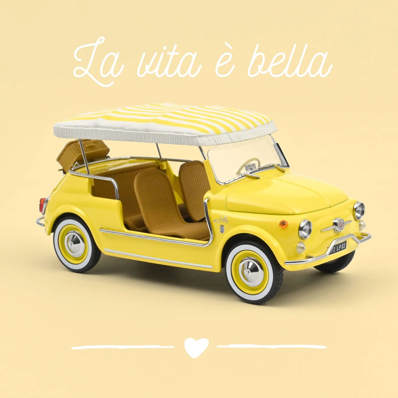 Fiat 500 Jolly 1965 Yellow 1:18 - 93958