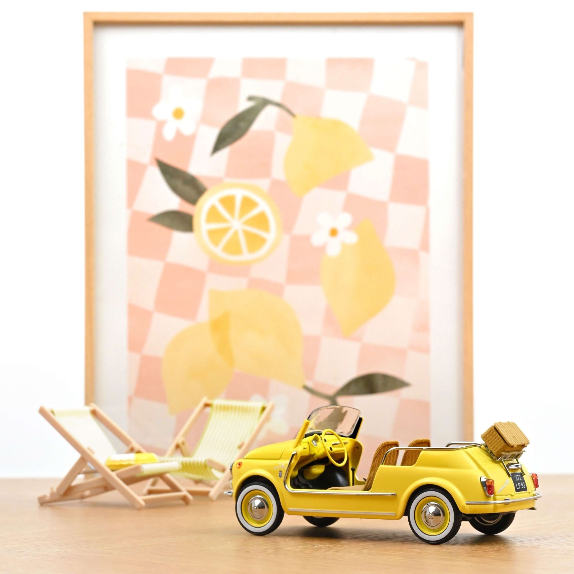 Fiat 500 Jolly 1965 Yellow 1:18 - 93967