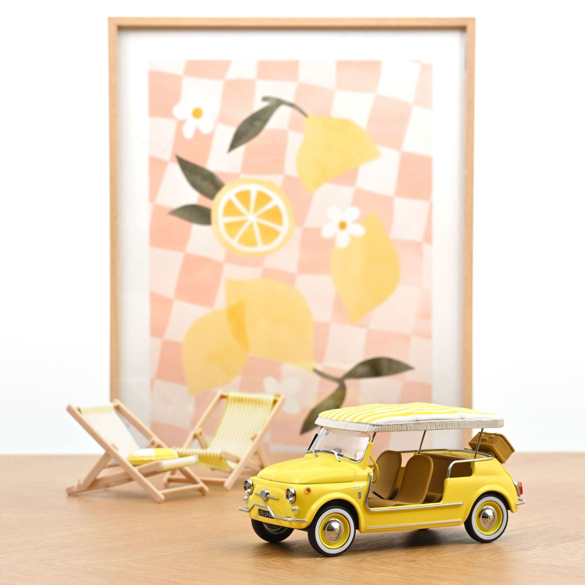Fiat 500 Jolly 1965 Yellow 1:18 - 93969