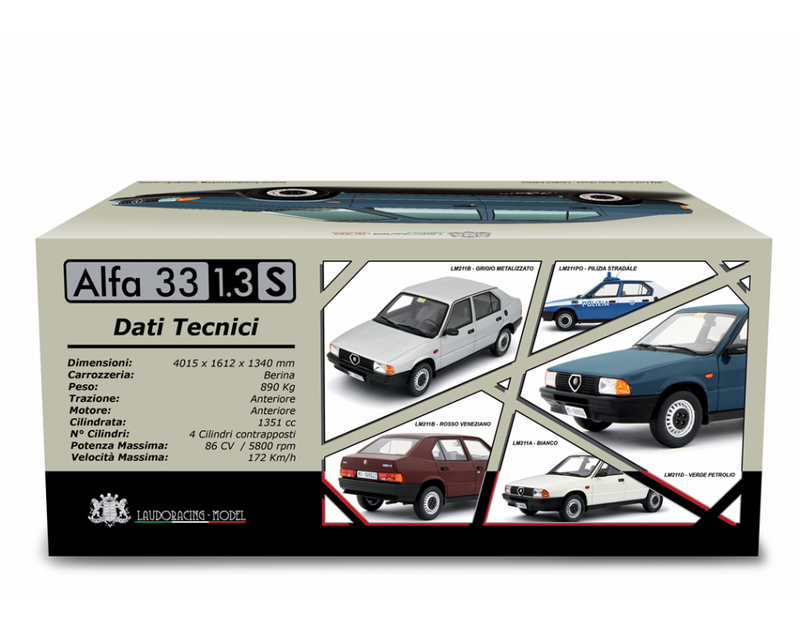 Alfa Romeo 33 1.5 Quadrifoglio Verde 1985 Polizia 1:18 - 94107