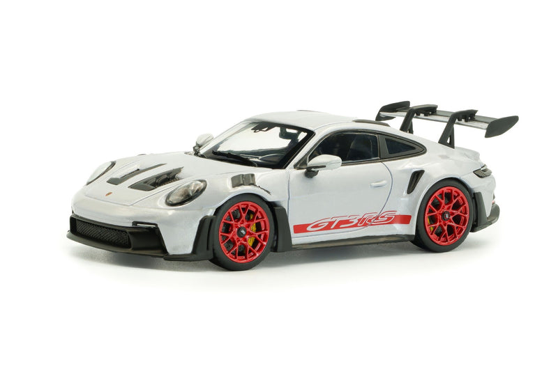 Porsche 911 (992) GT3 RS 2023 Ice Grey Metallic w/Pyro Red 1:43 - 94131