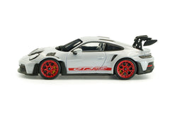 Porsche 911 (992) GT3 RS 2023 Ice Grey Metallic w/Pyro Red 1:43 - 94132