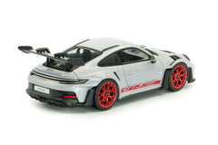 Porsche 911 (992) GT3 RS 2023 Ice Grey Metallic w/Pyro Red 1:43 - 94134